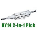 Original Lishi korean car for Kia KY14 auto lock pick decoder 2 in 1 with best quality