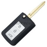 For Hyu 3+1 Button flip remtoe key blank