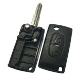 For Peugeot 2 button flip remote key shell (MIT11R)