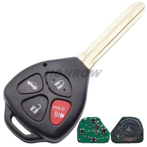 For To corolla 3+1 button remote key with 433mhz