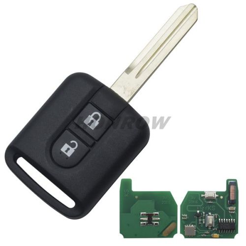 For Nissan 2 button remote key with 433mhz with 7946 chip with ASK