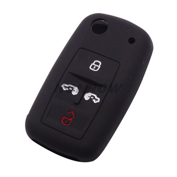 For VW 4 button silicone case (black color)