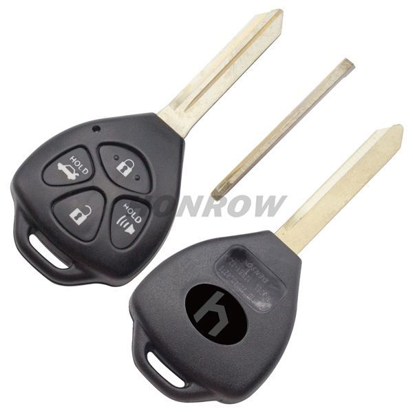 For To 4 button remote key balnk with To47 blade