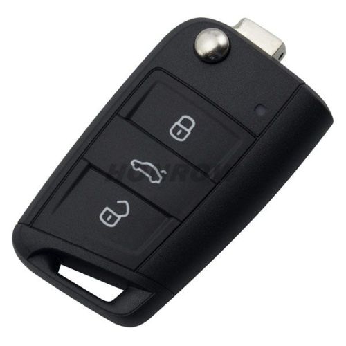 Original For VW golf MK7 3 Button remote key with 433Mhz and ID48 Chip (5E0959753D 012194-00S01)