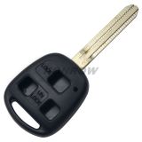 For To 3 button remote key blank with TOY43 blade