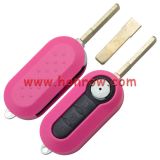 For Fi 3 button flip remote key blank ( Pink Color)