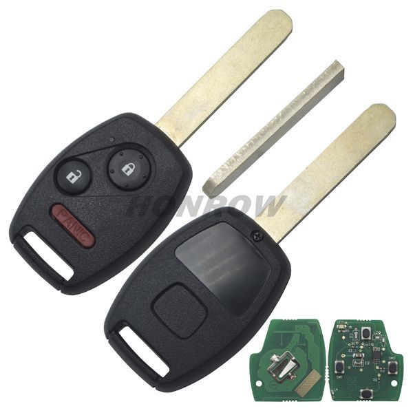 For Ho 2+1 button remote key with 433Mhz  2.4L CAR