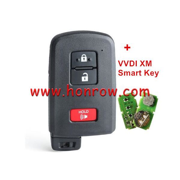 Xhorse VVDI for Toyota 4 button XM Smart Key XSTO00ENUniversal Remote Key Support Renew and Rewrite for Toyota Work for Plus Max VVDI2 VVDI Mini