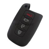 For Hyundai 4+1 button Silicone case black MQQ:5PCS