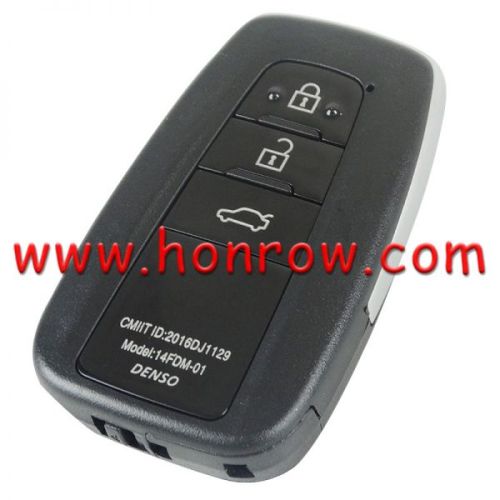 For Toy 3 button remote key blank can put vvdi toyota smart pcb card with logo