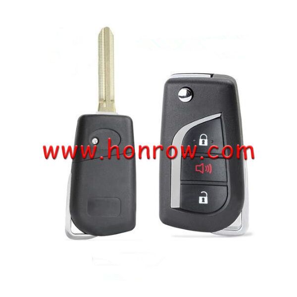 For Toyota 2+1 button remote key blank toy48 blade