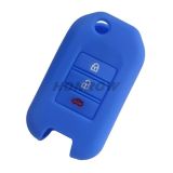 For Honda 3 button Silicone case (Blue color) (MOQ:50pcs)