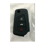 For Toyota 3 button silicon case  (black color)