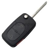 For Au 2+1 button remote key blank with panic  (1616 battery Small battery)