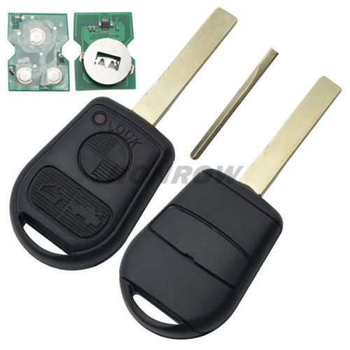 For BMW 3 button remote key with 2 track blade 433mhz with ID44 PCF7935 Chip