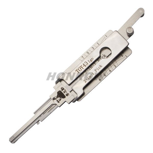 Original Lishi For TOY43 2 in 1 decoder and lockpick only for ignition lock