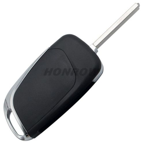 Original for Citroen 3 button modified flip remote key blank with VA2 307 Blade- 3Button -Trunk- With battery place (No Logo) used for model New DS remote control