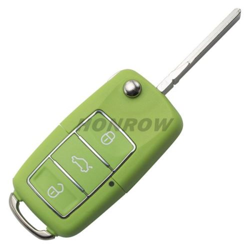 For V 3 button  waterproof  remote key blank with green color