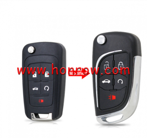 For Chevrolet 4+1 button modified remote key blank