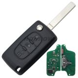 For Citroen ASK 3 button flip remote key with VA2 307 blade (With Light button)  433Mhz PCF7941 Chip (Before 2011 year)