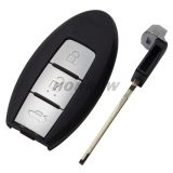 For Nis 3 button remote key blank with smart key