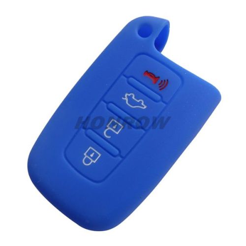 For Hyundai 4+1 button Silicone case blue MOQ:50PCS