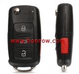 For VW 3+1 button Keyless-go Remote Key 315MHz ID48 Chip Fob for Volkswagen 2011-2017 (Models with Prox) P/N: NBG010206T 5K0837202AK