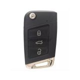 KYDZ smart MQB Style 3 button remote key with pcf7942 HITAG2 46 chip 433MHZ