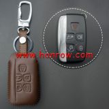 For Landrover 5 button key leather case