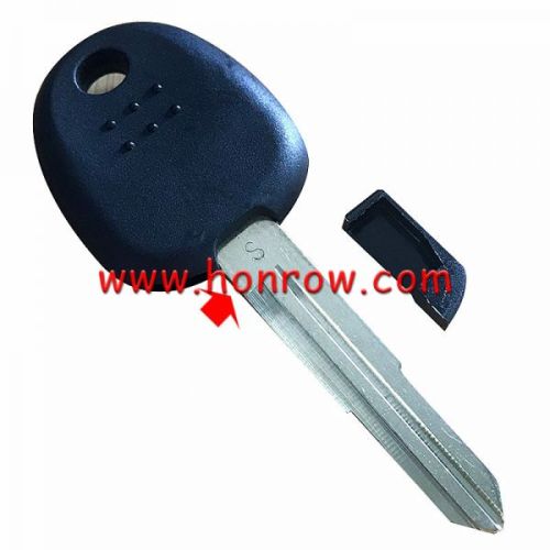 For Hyundai transponder key blank With Right Blade