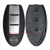 For Nissan 2 button remote key blank with emergency blade