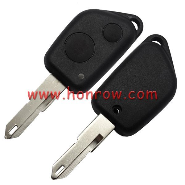 For Peugeot 2 button remote  key blank 206 blade (Without Battery Place)