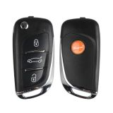 Xhorse VVDI  Remote Key DS Type Wire Remote Key 3 button Universal Remote Key  XKDS00EN