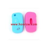 For Ford 3 button silicon case red