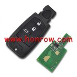 For Fiat 3 button remote key with 433MHZ and 4A PCF7961M