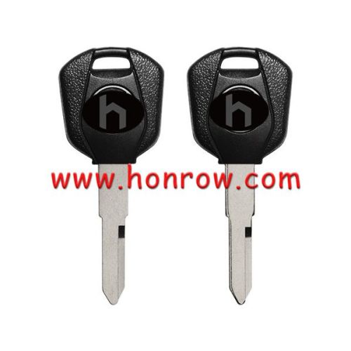 For Honda Motorcycle transponder key blank with left blade black color