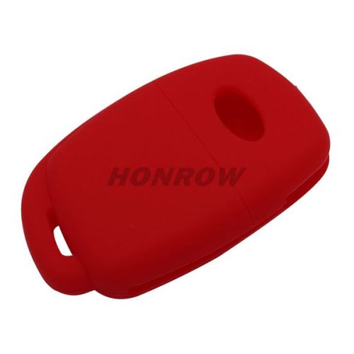 For Hyundai 3 button Silicone case red MOQ:50PCS