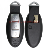 For Nissan 3 button remote key blank with emergency blade