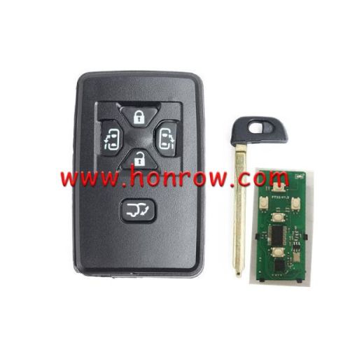 For Toyota 5 button Smart Key with 433.92MHz ASK Board No.:0780  ID71 CHIP: P1=94