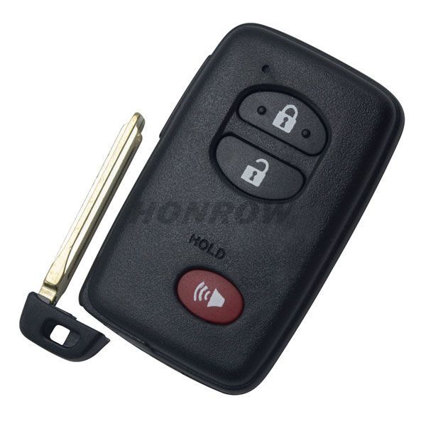 For To 2+1 button remote key blank (round button)