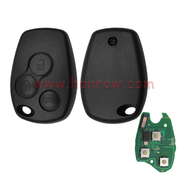 After make For Renault Clio3/Kangoo/Trafic 3 button remote key with 433Mhz and ID46 7947 chip (after 2008 year)