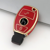 Gold TPU Car Key Cover For  Benz  Key Protect Case