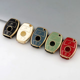 Gold TPU Car Key Cover For  Benz  Key Protect Case