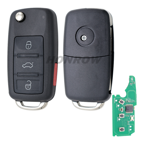 For Au A3 3+1 button remote key with 434mhz use in model 4E0837220, 4E0837220C, 4E0837220H