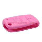 For VW 3 button silicon case (pink color, MOQ:5PCS)