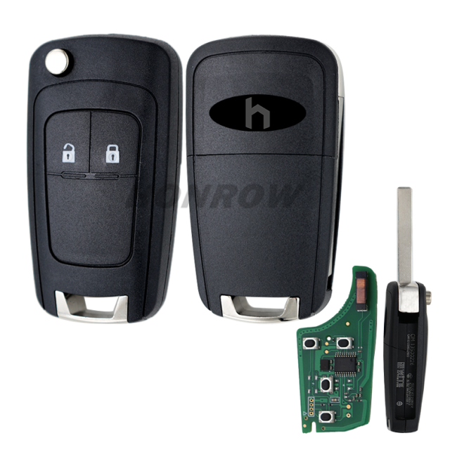 For Chevrolet 2 Button remote key with 315mhz PCF7937E Chip