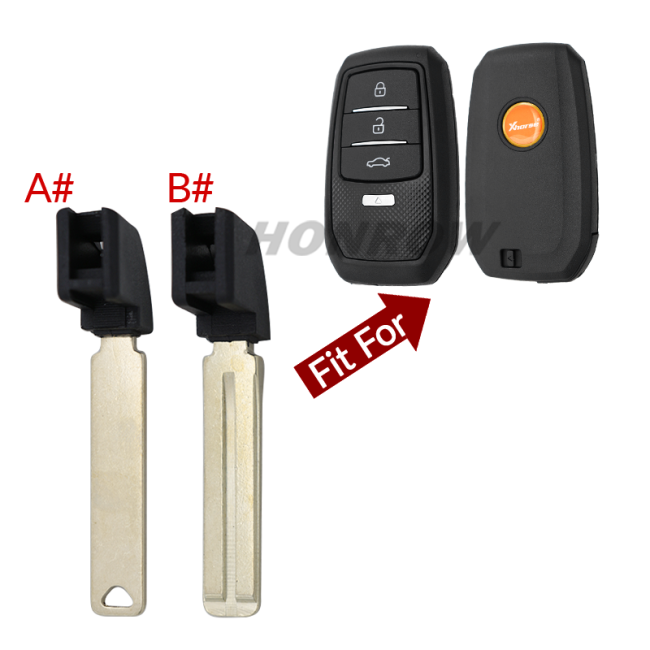 Xhorse VVDI Emergency key blade for  XM38 Smart key shell Type:A# B#