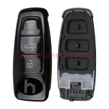 For Audi 3 button remote key with blade paint material