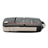 For VW 3 button  waterproof  remote key blank with Black color