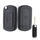 For Landrover 3 button  flip remote key blank with HU101 blade without logo